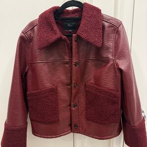 Rails Burgundy Leather Jacket